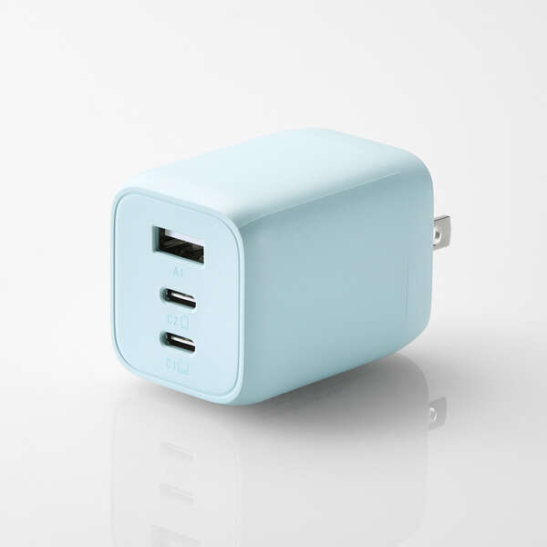 [エレコム] ＆me USB Power Delivery 65W キューブAC充電器 MPA-ACCP4465BU