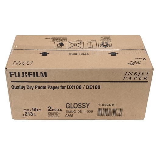 [富士フイルム] フロンティアーS/DE100用ペーパー 半光沢 203mm×65m 2本入 LU203X65M2 EF
