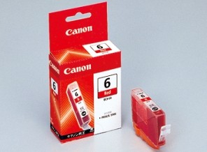 ［Canon］インクカートリッジ BCI-6R レッド