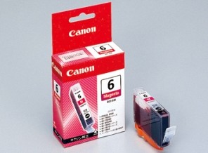 ［Canon］インクカートリッジ BCI-6M マゼンタ