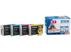 ［EPSON］インクカートリッジ (6162) IC4CL6162 4色パック