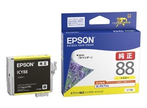 ［EPSON］インクカートリッジ (88) ICY88 イエロー