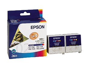 ［EPSON］インクカートリッジ (02) IC5CL02W