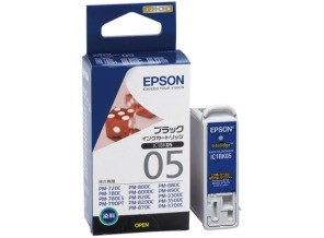 ［EPSON］インクカートリッジ (05) IC1BK05 ブラック