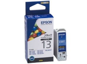 ［EPSON］インクカートリッジ (13) IC1BK13 ブラック