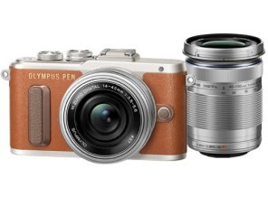 ［Olympus］E-PL8 EZ ダブルズームキット ブラウン