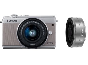 ［Canon］EOS M100 ダブルレンズキット グレー