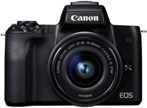 ［Canon］EOS Kiss M ブラック EF-M15-45 IS STM レンズキット