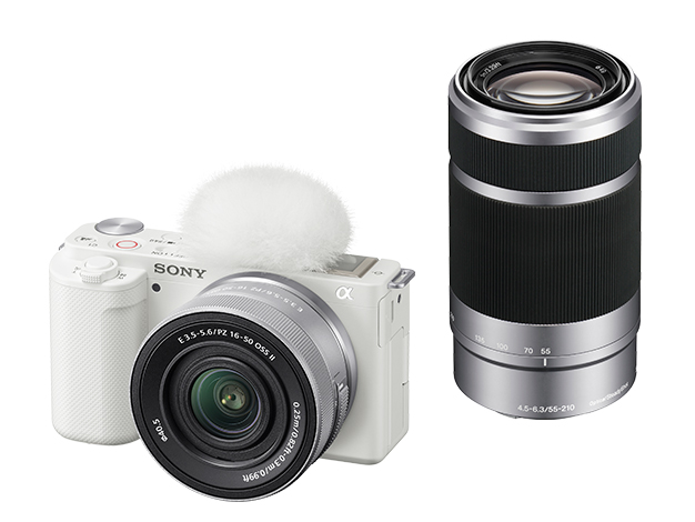 ［SONY］デジタル一眼カメラ VLOGCAM ZV-E10X ホワイト ダブルズームレンズキット