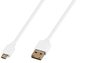 ［グリーンハウス］GH-UCSMBW2-WH リバーシブルmicroUSB充電・データ転送ケーブル