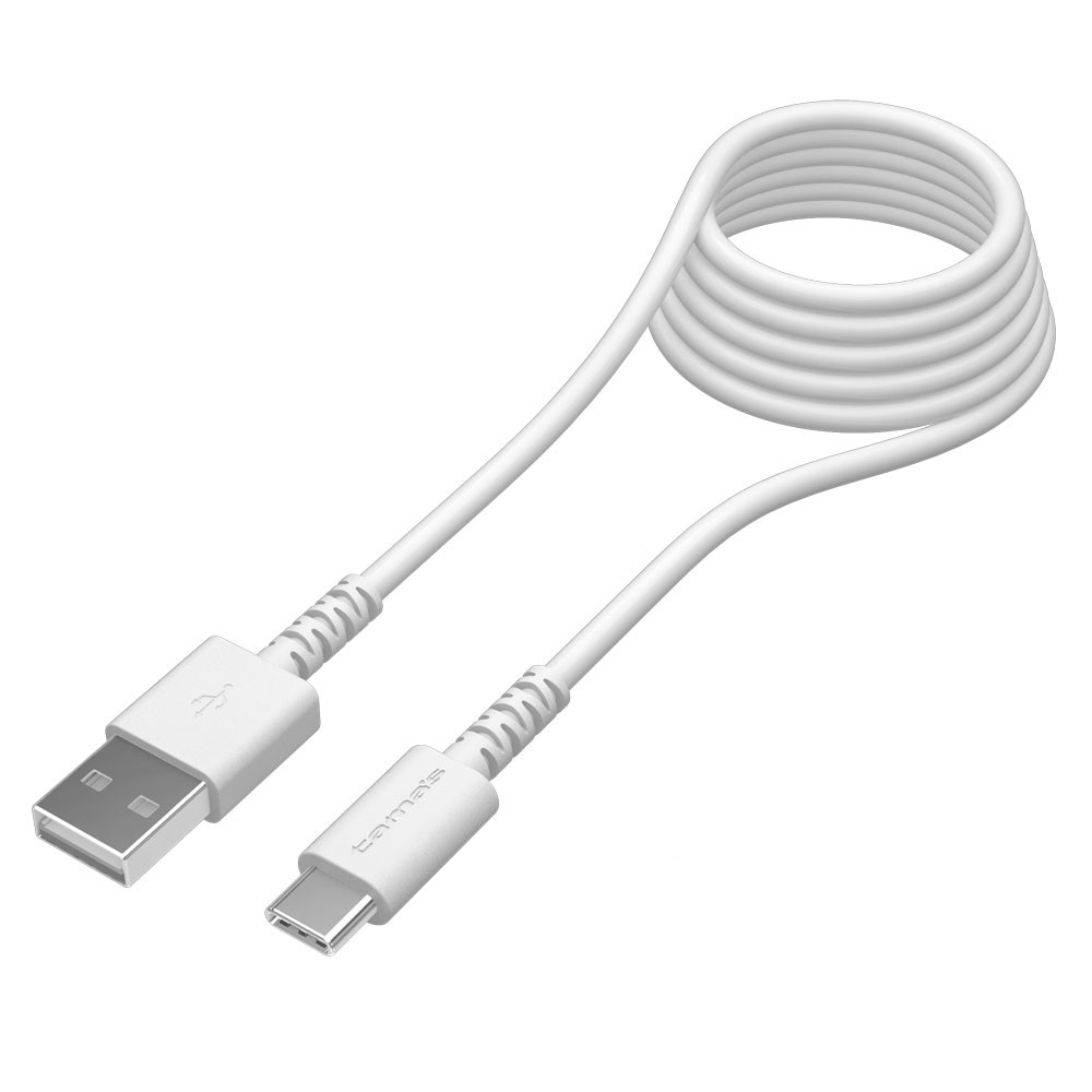 ［多摩電子］TH223CA20 USB-A to Type-Cケーブル ロングライフ2ｍ ホワイト