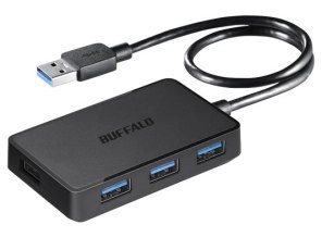 ［バッファロー］USB3.0ハブ BSH4U300U3BK