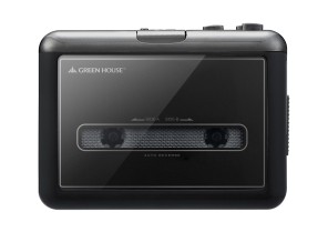 ［グリーンハウス］GH-CTPB-BK カセットテープ変換プレーヤー