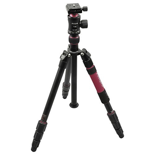 ［Fotopro］アルミ4段三脚 C5i II レッド 【在庫限り】