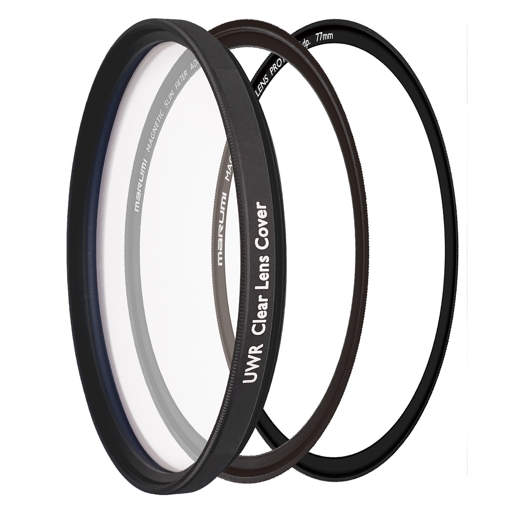 [Marumi] 超撥水UWRクリアレンズカバーマグネットアダプターキット 77mm