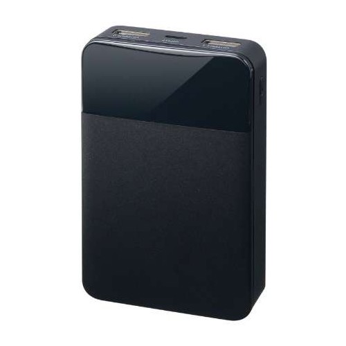 ［グリーンハウス］GH-BTF100-BK モバイルバッテリ（ブラック）