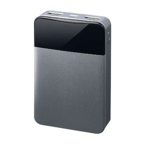 ［グリーンハウス］GH-BTF100-SV モバイルバッテリ（シルバー）