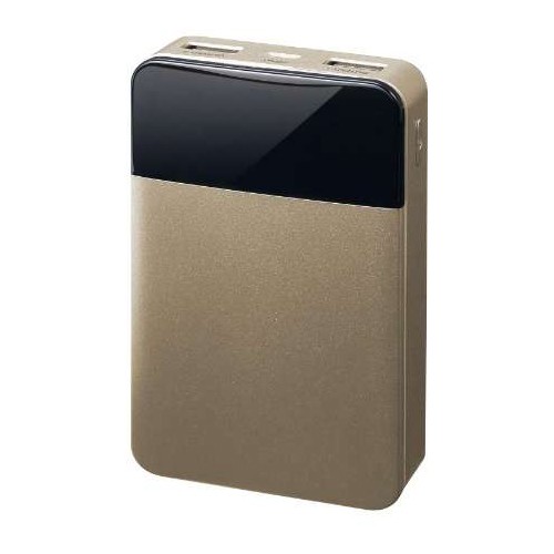 ［グリーンハウス］GH-BTF100-GD モバイルバッテリ（ゴールド）