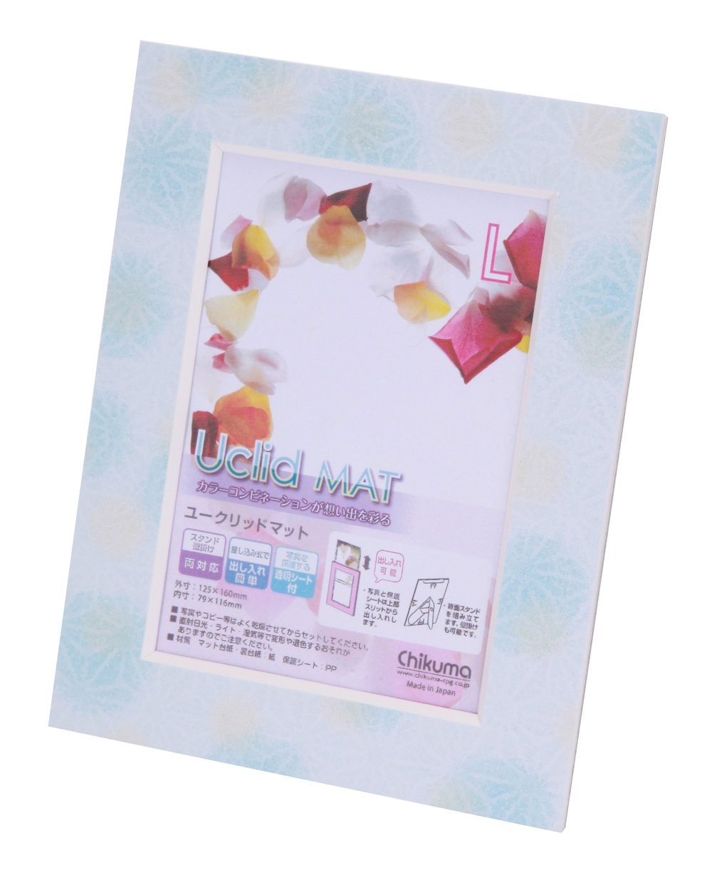 ［チクマ］Uclidマット 友禅 L 麻夢 青