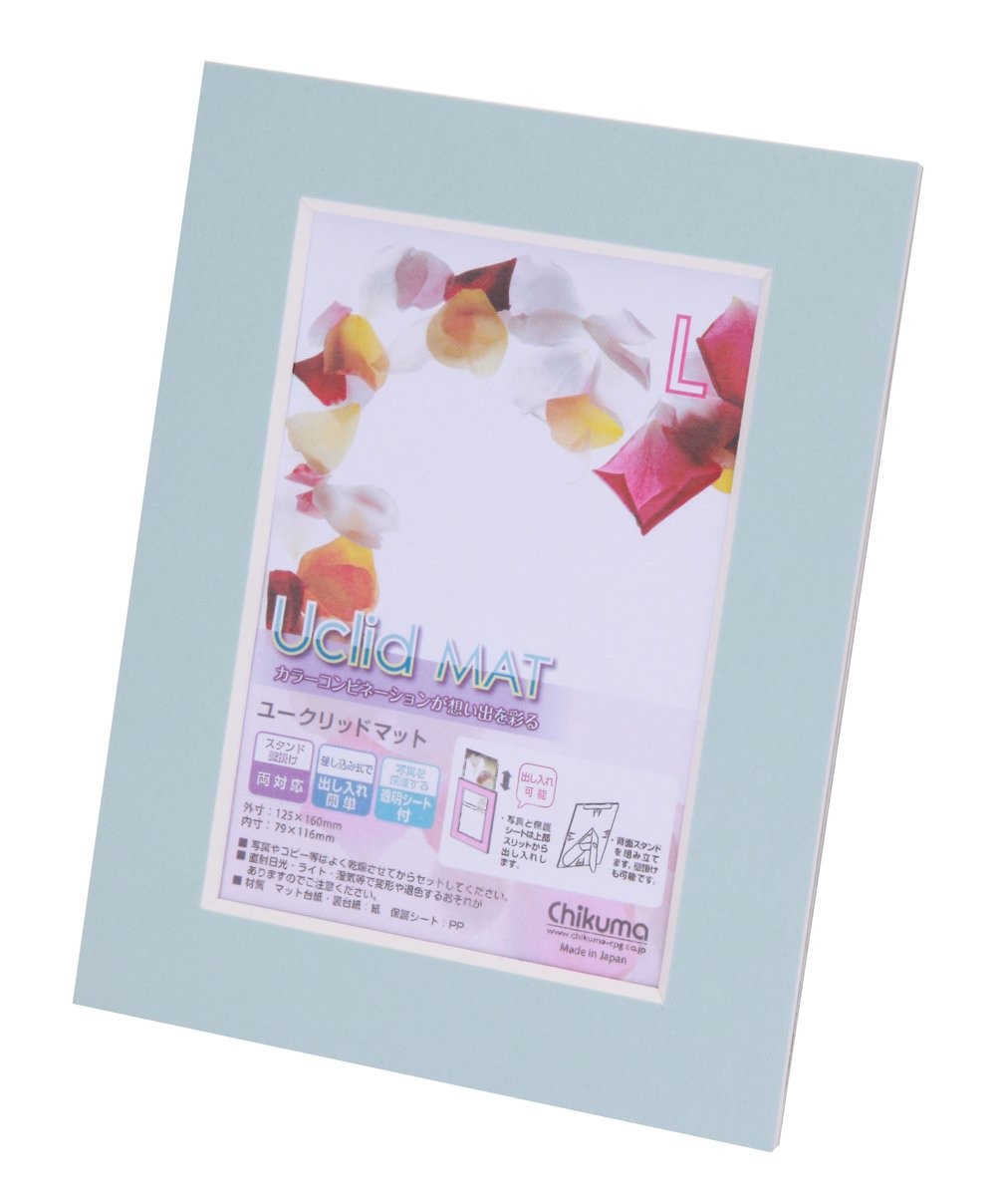 ［チクマ］Uclidマット L ペールブルー