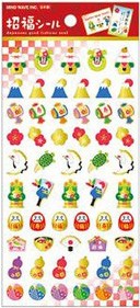 ［マインドウェイブ］78707 招福シール えんぎもの 1 [10入]