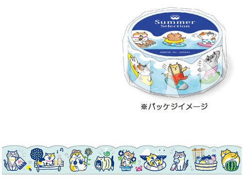 ［マインドウェイブ］93925 サマー マスキングダイカット にゃばんばんの夏 [6入]