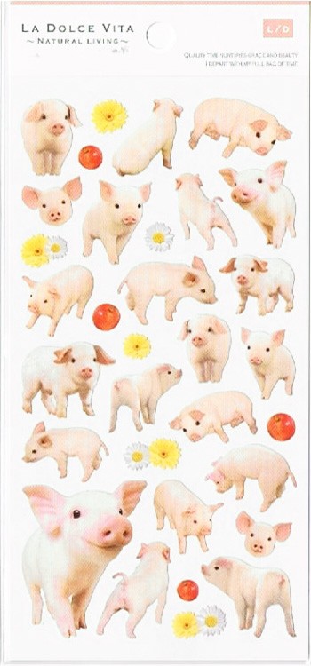 ［マインドウェイブ］10998 フォトシリーズシール ピッグ [10入]