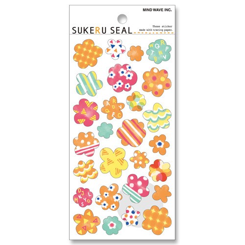 ［マインドウェイブ］75525 SUKERU SEAL 花 [10入]