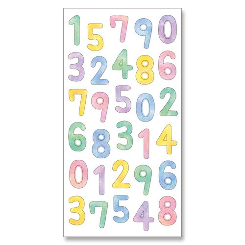 ［マインドウェイブ］77638 マスキングシール すうじ [10入]