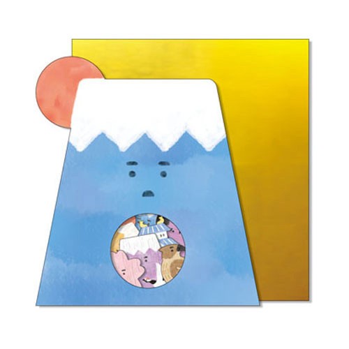 ［マインドウェイブ］77847 にっぽんいっぱい 和紙シール 富士山 [10入]