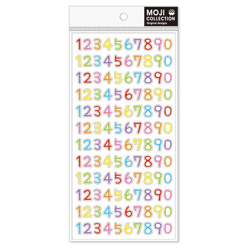 ［マインドウェイブ］77889 文字コレクション チョーク 123 [10入]