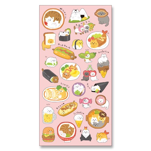 ［マインドウェイブ］78282 シール ごはんねこ [10入]