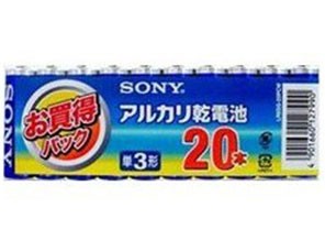 ［SONY］アルカリ電池 LR6SG-20PCW