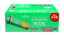 ［富士通］アルカリ乾電池 LR6LP(40S) 単3形 40本パック[10入]　※元箱出荷※