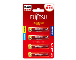 ［富士通］アルカリ乾電池 LR03F HighPower 単4形 4個パック[10入]　※元箱出荷※