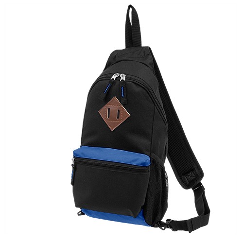 ［カワヨシ］ボディバック BOB-02 BLACK×BLUE