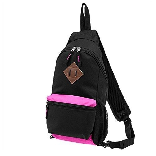 ［カワヨシ］ボディバック BOB-02 BLACK×PINK