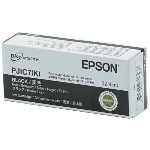 [EPSON] CD/DVDデュプリケーターインクカートリッジ ブラック PJIC7K