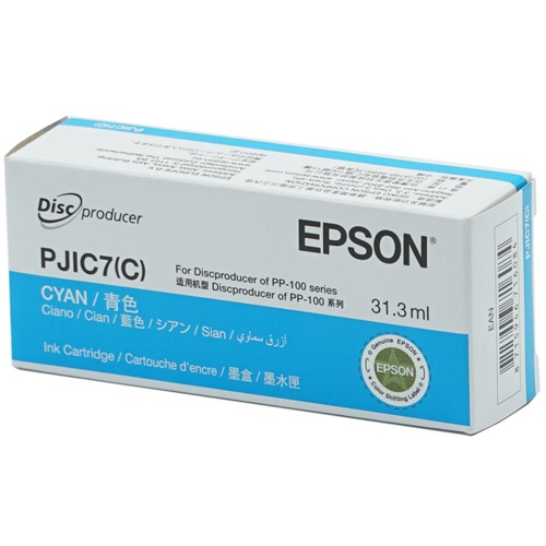 [EPSON] CD/DVDデュプリケーターインクカートリッジ シアン PJIC7C
