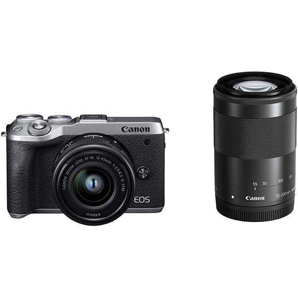 ［Canon］EOS M6 MK2 シルバー･ダブルズームキット