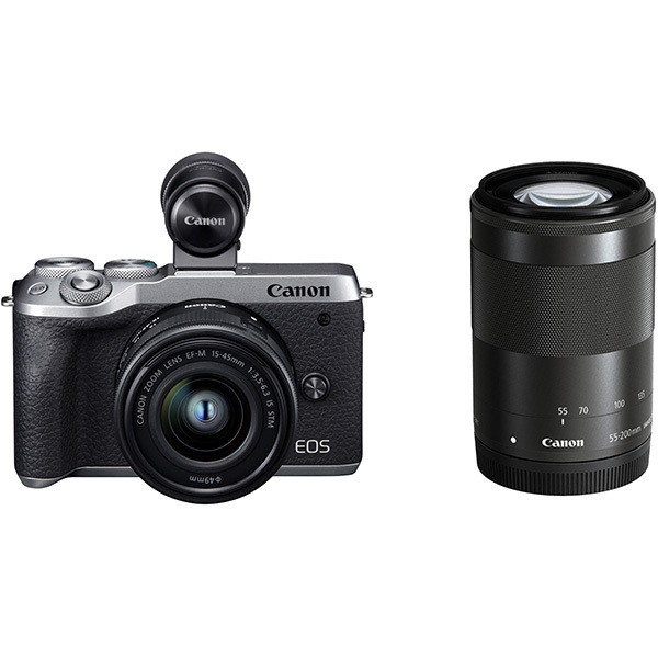 ［Canon］EOS M6 MK2 シルバー･ダブルズームEVFキット