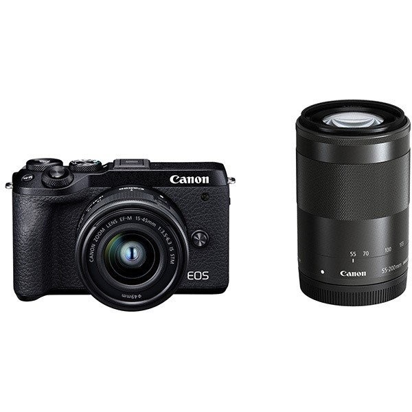 ［Canon］EOS M6 MK2 ブラック･ダブルズームキット