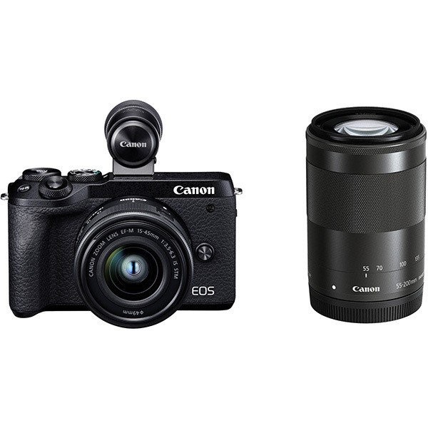［Canon］EOS M6 MK2 ブラック･ダブルズームEVFキット