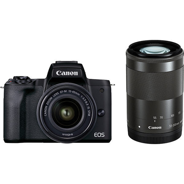 ［Canon］EOS Kiss M2 ダブルズームキット ブラック
