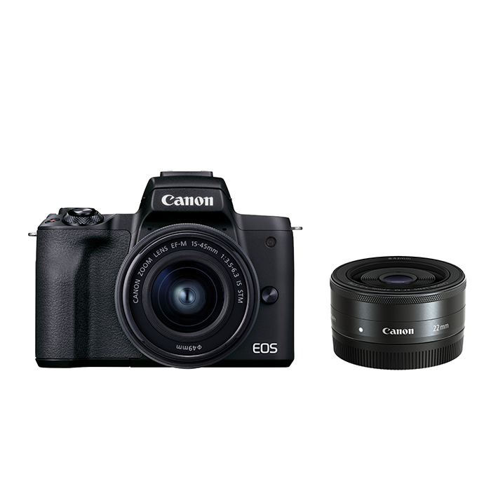 ［Canon］EOS Kiss M2 ダブルレンズキット ブラック