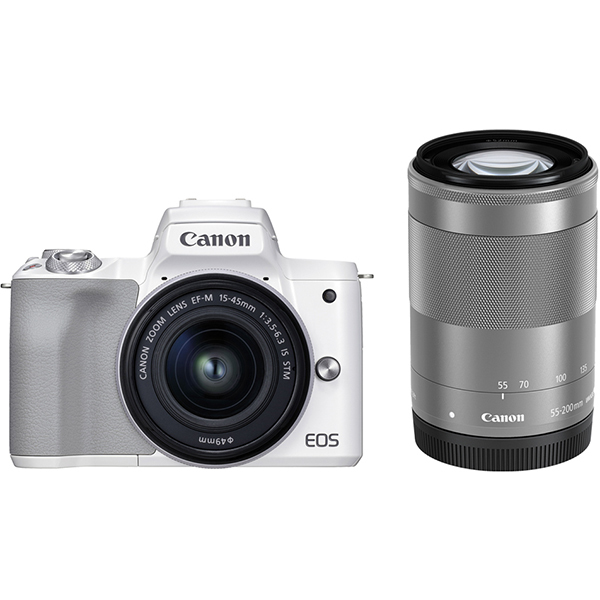 ［Canon］EOS Kiss M2 ダブルズームキット ホワイト