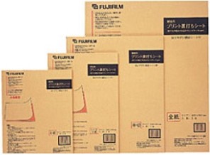 ［富士フイルム］プリント裏打ちシート 半切 5枚入り