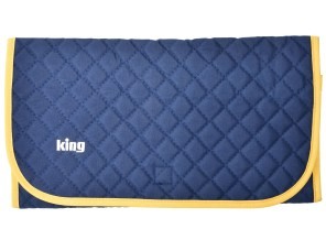 ［King］キルティングケース W N ブルー Lサイズ