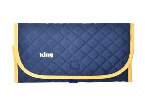 ［King］キルティングケース W N ブルー Mサイズ