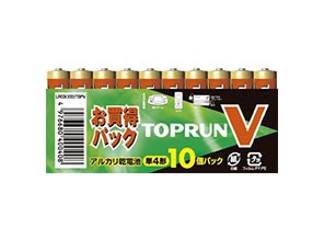 ［富士通］アルカリ電池 LR03(10S)TOPV 単4形 10本パック